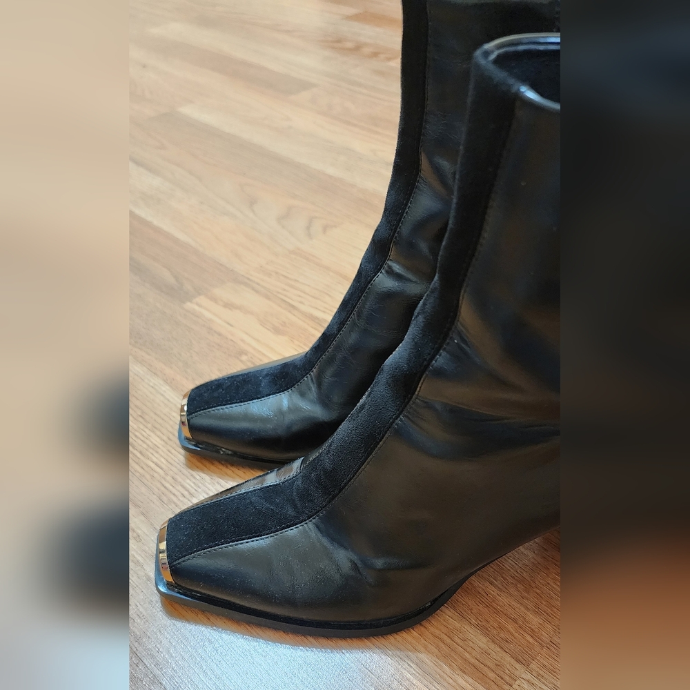 Ninety Union Black and Suede Boot - Picture 7 of 10